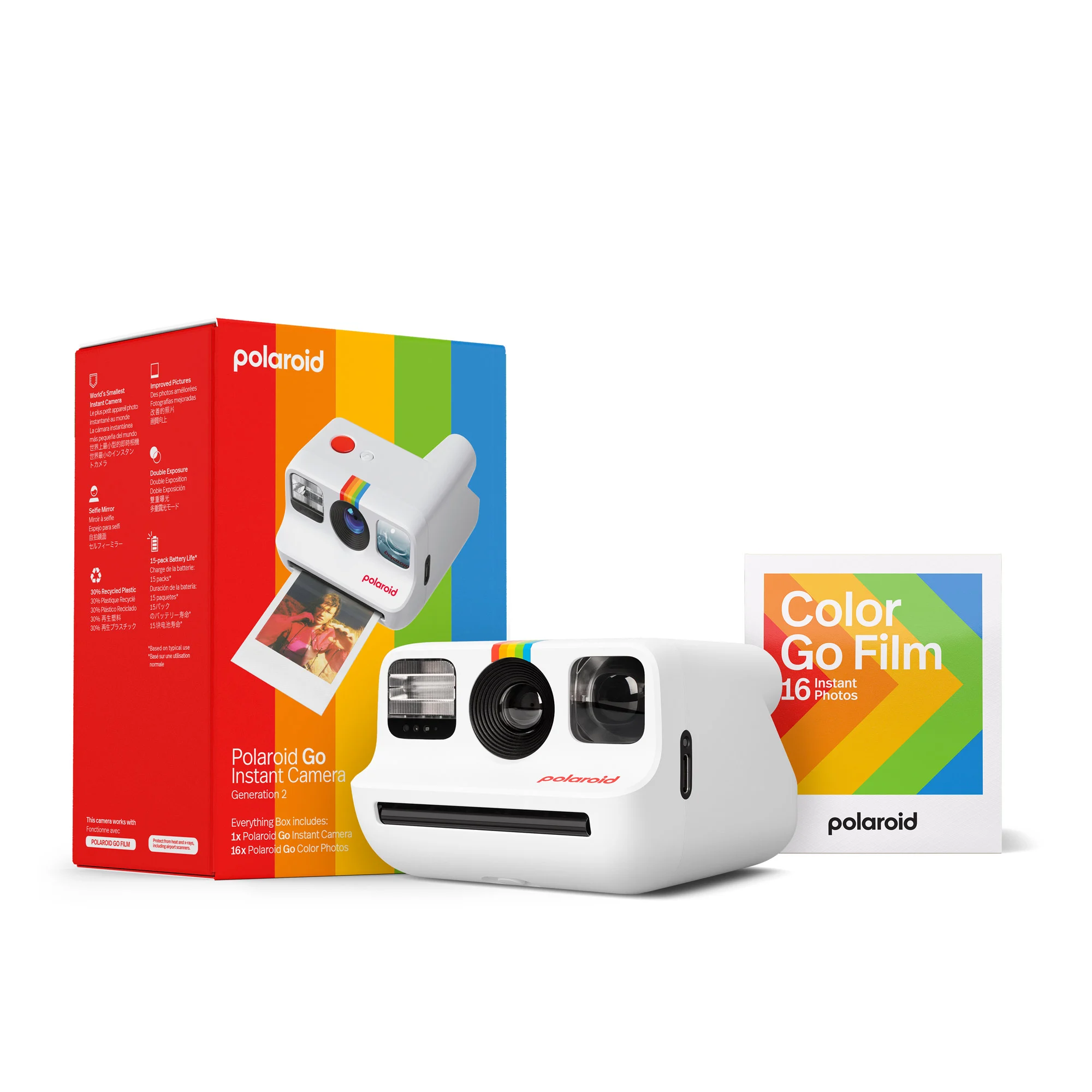 Everything Box Polaroid Go Gen 2 - White (includes 16 film)