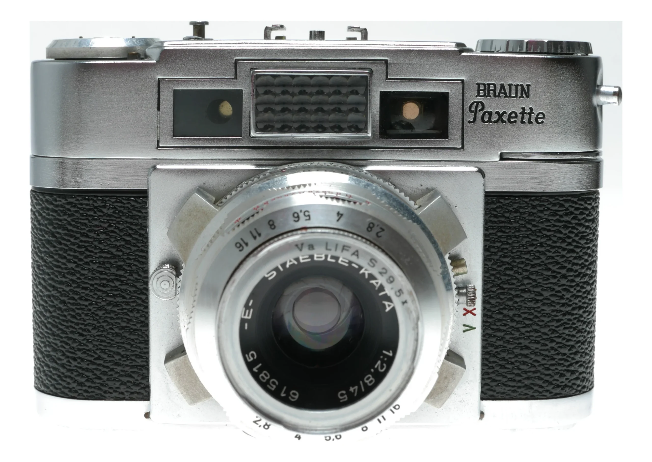 Braun Paxette Super IIB 35mm Film RF Camera Staeble-Kata 1:2.8/45