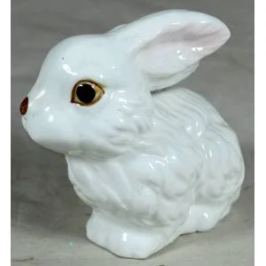 Ceramic white rabbit