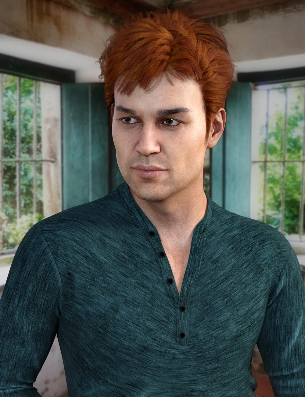Clifford Hair for Genesis 8 Male(s)