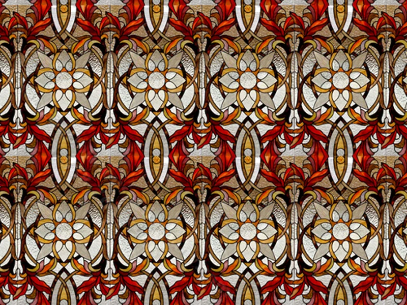 Geometric "Stained Glass" Sheets for Dollhouses