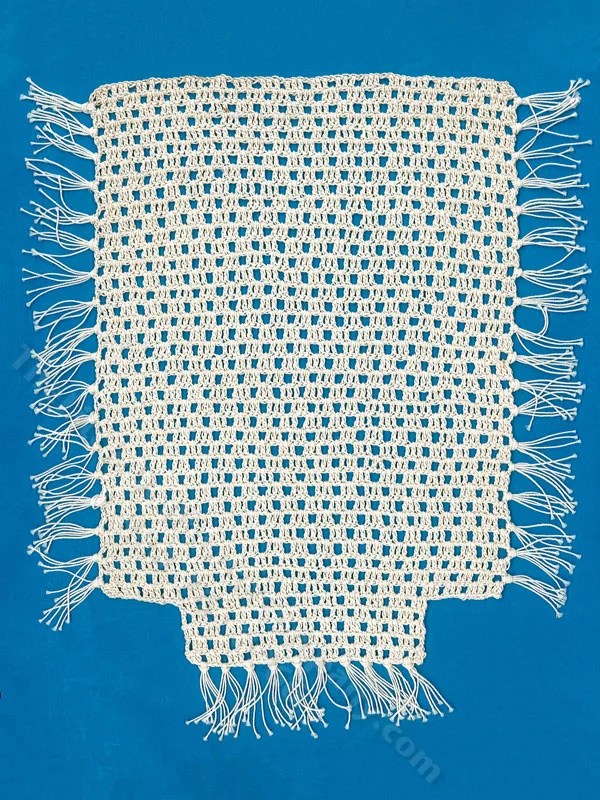 Miniature Hand Woven Lace Bedspread for Dollhouses