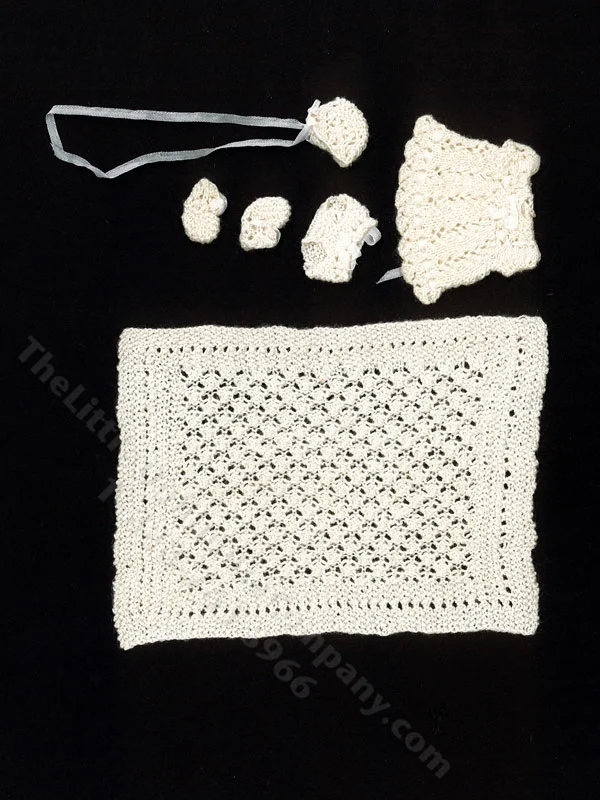 Miniature Handmade Baby Blanket Set for Dollhouses